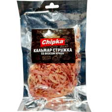 Кальмар "Chipka" Стружка вкус Краба солено-сушеная