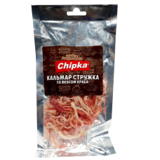 Кальмар "Chipka" Стружка вкус Краба солено-сушеный