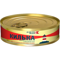 Килька "Азбука Моря" Черноморская неразделанная в томатном соусе ж/б