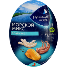 Коктейль "Русское море" из морепродуктов Моркско ймикс в заливке Коррекс