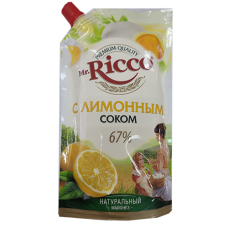 Майонез MR.RICCO С лимонным соком 67%