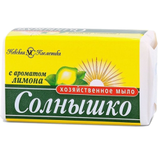 Мыло хозяйственное "НевКосм" Солнышко Лимон Обертка