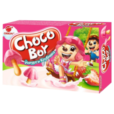 Печенье "ORION" Choco-Boy Йогурт и клубника