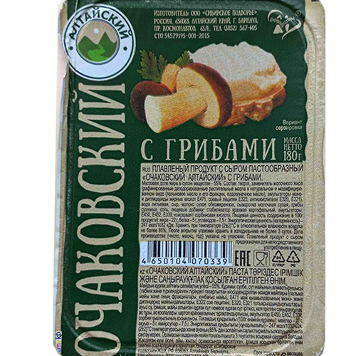 Плавленый продукт с сыром "Очаковский Алтайский" Грибы 55% Ванна