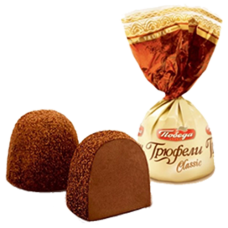 ПОБ Конфеты Трюфели шоколадные посыпанные темным какао