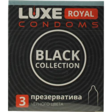 Презервативы "Luxe Roya"l Black Collection гладкие 3шт