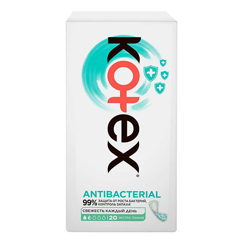 Прокладки "Kotex" Antibacterial 20шт 1,5кап