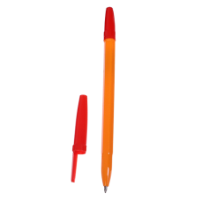 Ручка шариковая "Calligrata" Оранжевый корпус Красная 0,7мм