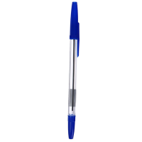 Ручка шариковая "Calligrata" прозрачная 0,7мм Синий