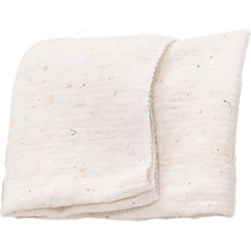 Салфетка хозяйственная "Доляна" с оверлоком 80*100см строчка 2,5мм цвет белый