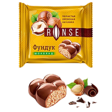 Шоколад молочный "RONSE"с пористой начинкой фундук