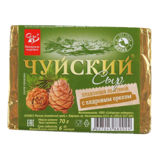 Сыр плавленый "Чуйский" ломтевой Кедровым орех 47%